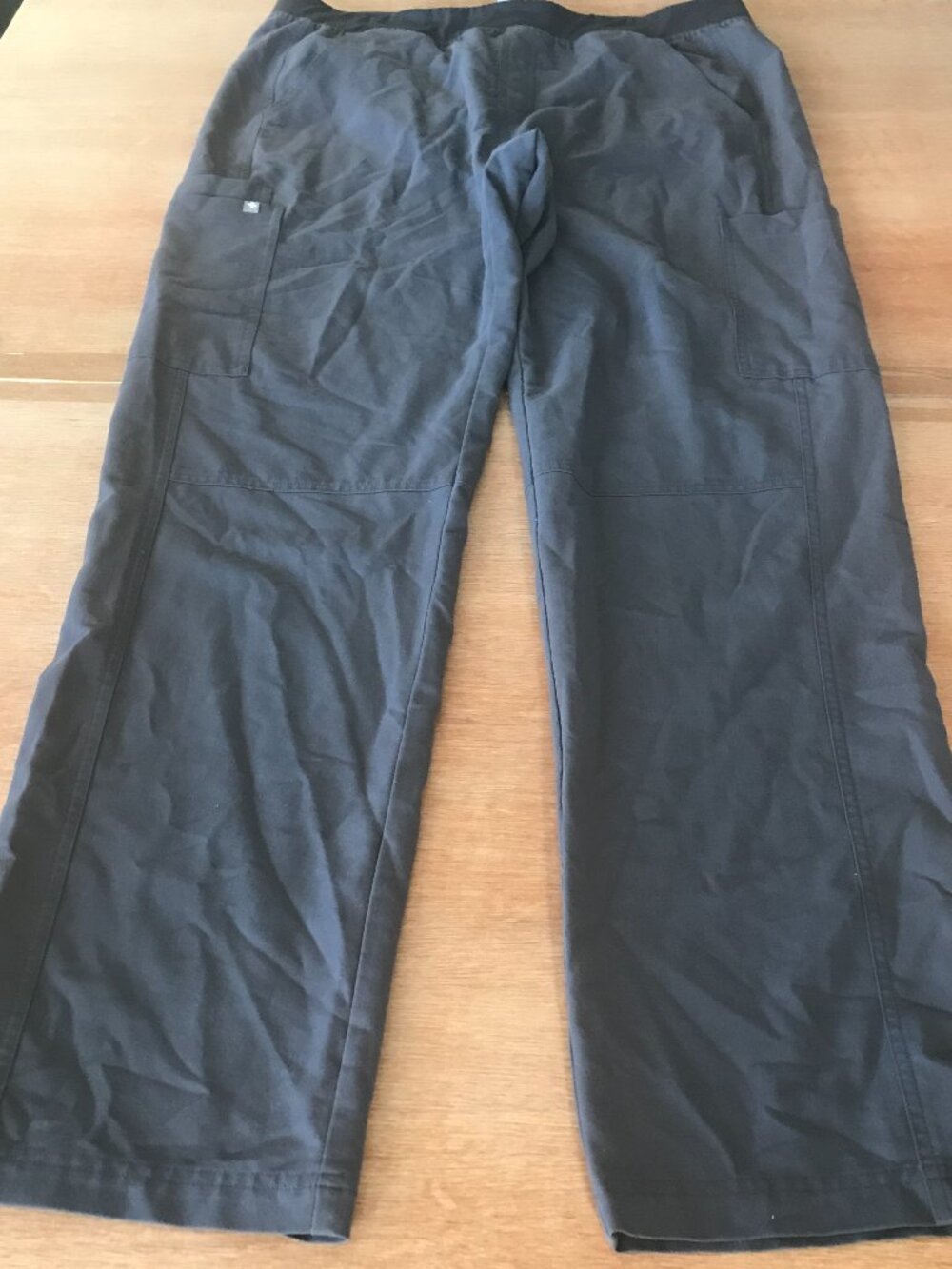 Figs Axim Straight Leg Scrub Pants Men XL Gray Tie Waist Pocket Nurse Medical